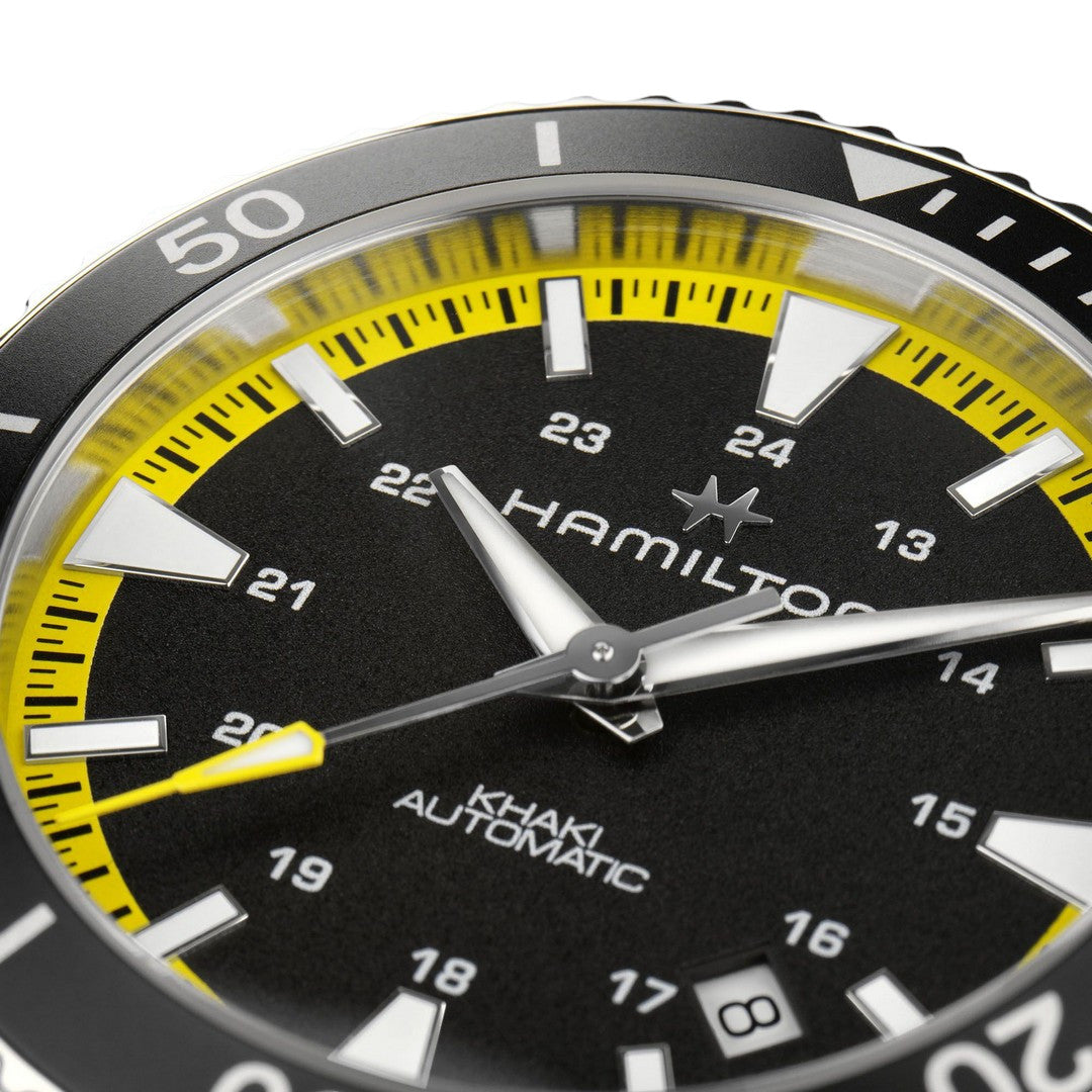 Hamilton Orologio Uomo Scuba Auto Khaki Navy - H82395332 - Gioielleria De Patto