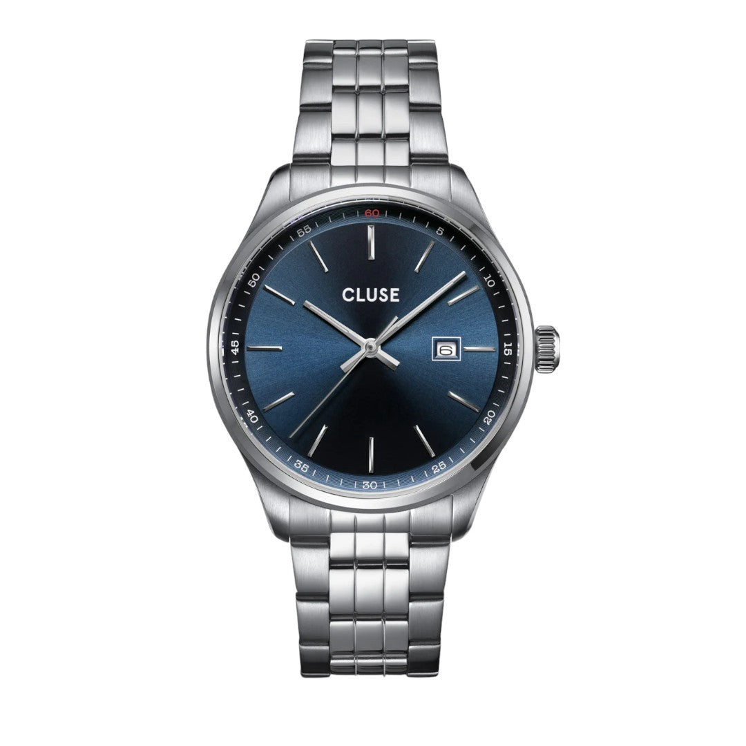 Cluse Orologio Uomo Anthéor Watch Steel Blue, Silver Colour - CW20903 - Gioielleria De Patto