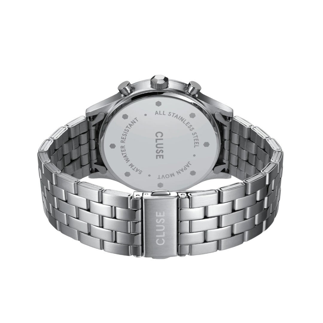 Cluse Orologio Uomo Anthéor Multifunction Watch Steel Green, Silver Colour - CW21002 - Gioielleria De Patto