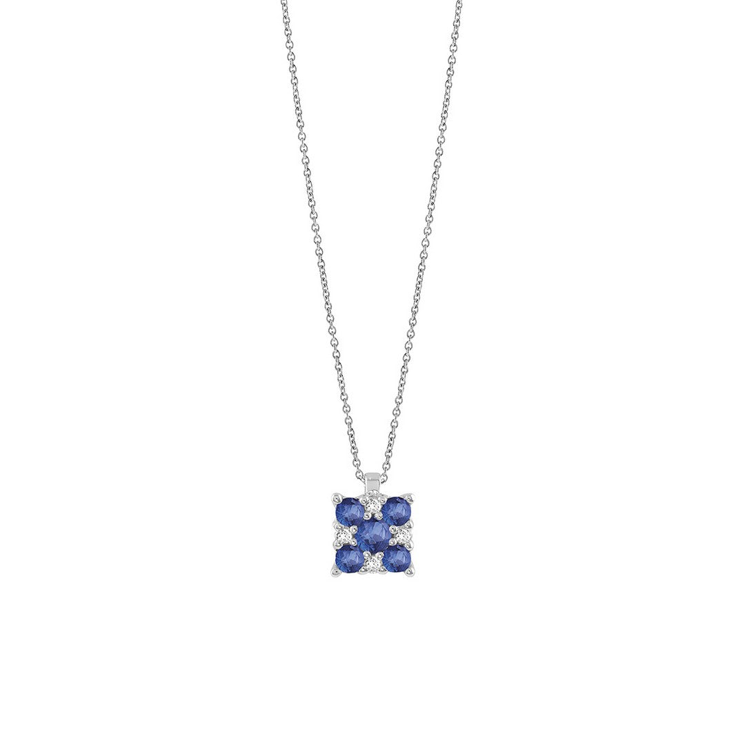 Bliss Collana Donna Rugiada Colors zaffiro e diamanti - 20104715 - Gioielleria De Patto