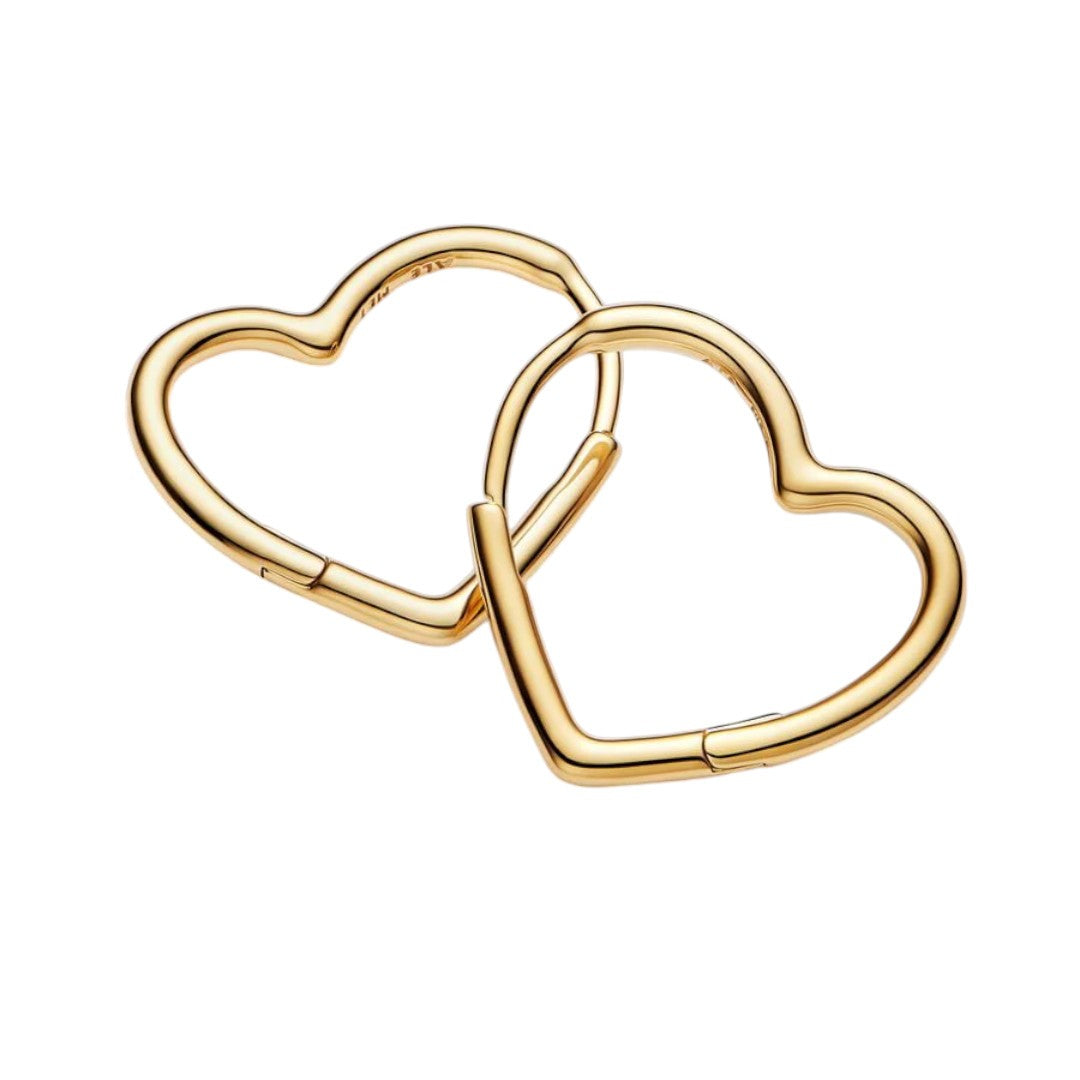 Orecchini Donna Pandora Cerchi Cuori Asimmetrici - 268307C00 - Gioielleria De Patto