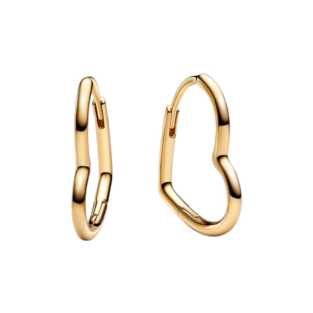 Orecchini Donna Pandora Cerchi Cuori Asimmetrici - 268307C00 - Gioielleria De Patto