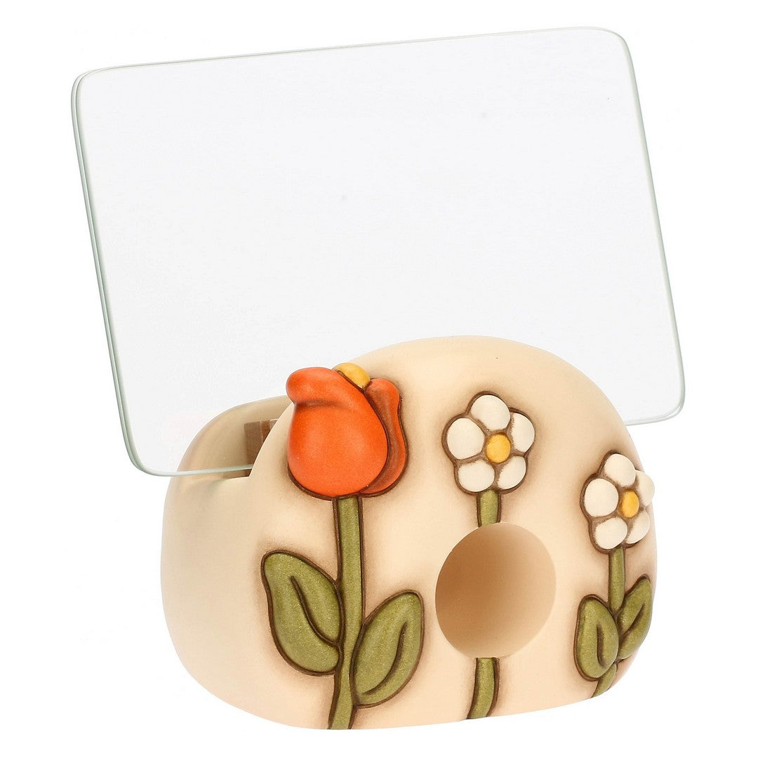 Thun Portafoto in vetro e ceramica con base sagomata Happy Country - C3242H90 - Gioielleria De Patto