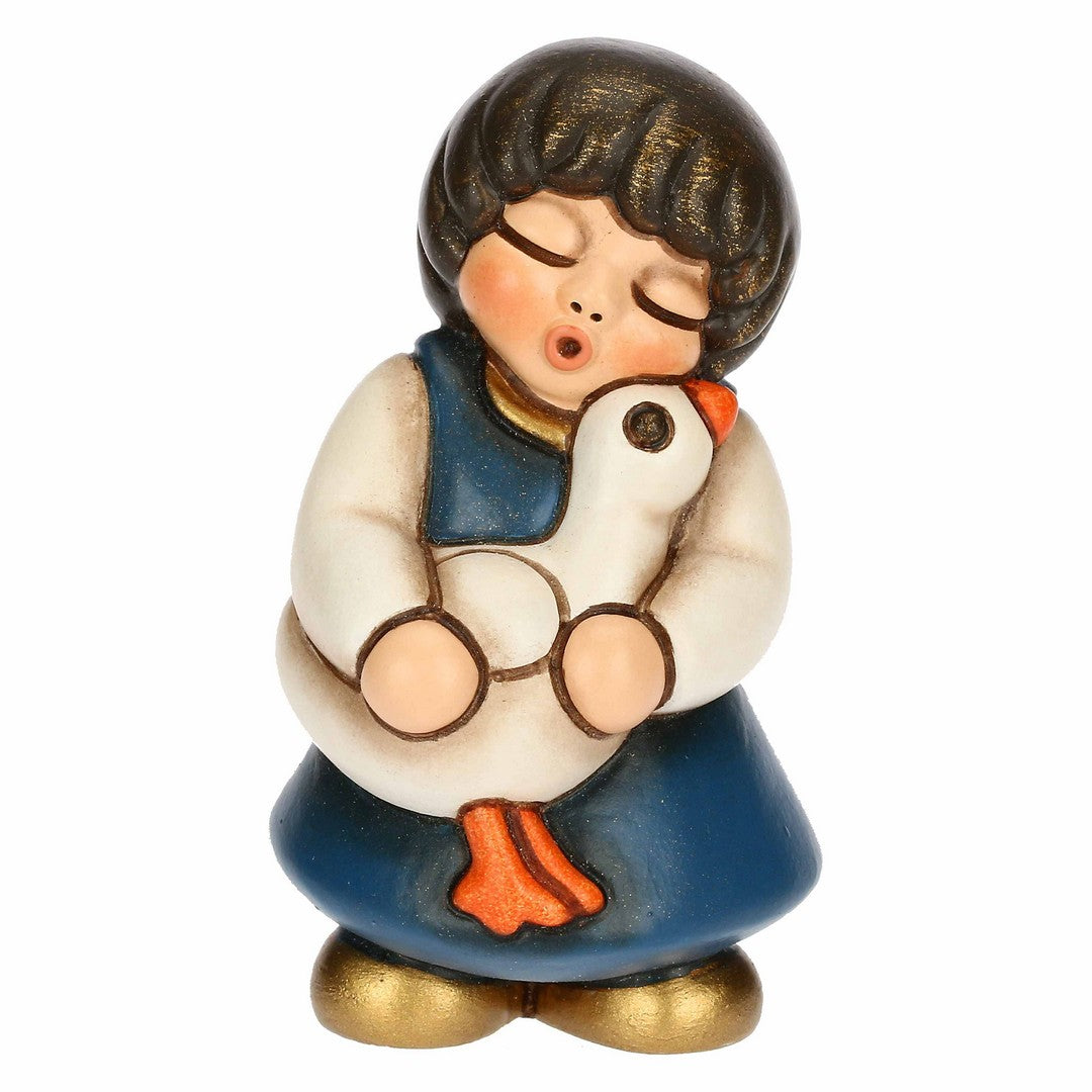Thun Bimba con oca in ceramica Presepe Classico - S3397A98 - Gioielleria De Patto