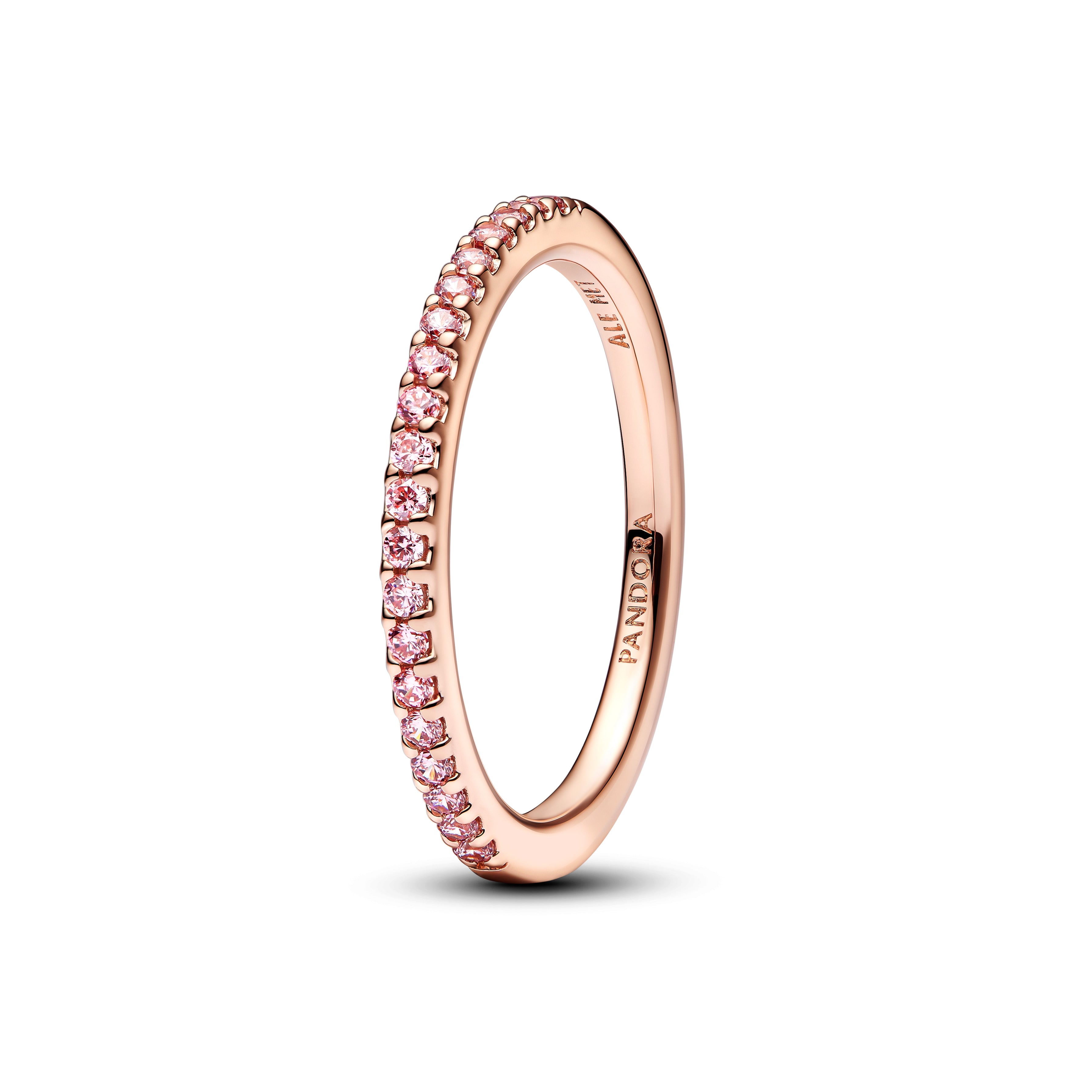 Anello Donna Pandora Pavè Fascia Sottile - 182999C01 - Gioielleria De Patto