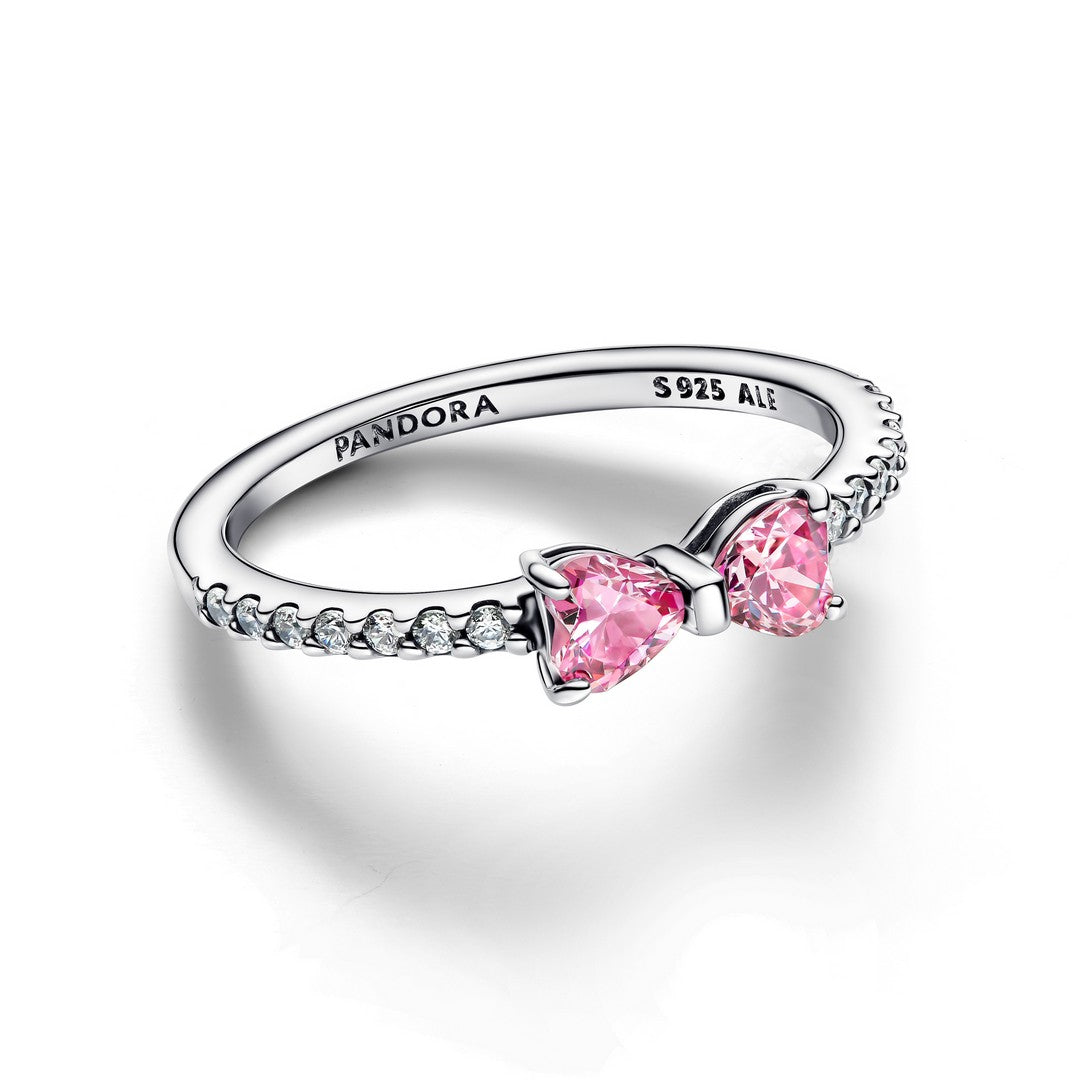 Anello Donna Pandora Fiocco Luminoso Rosa - 193510C01