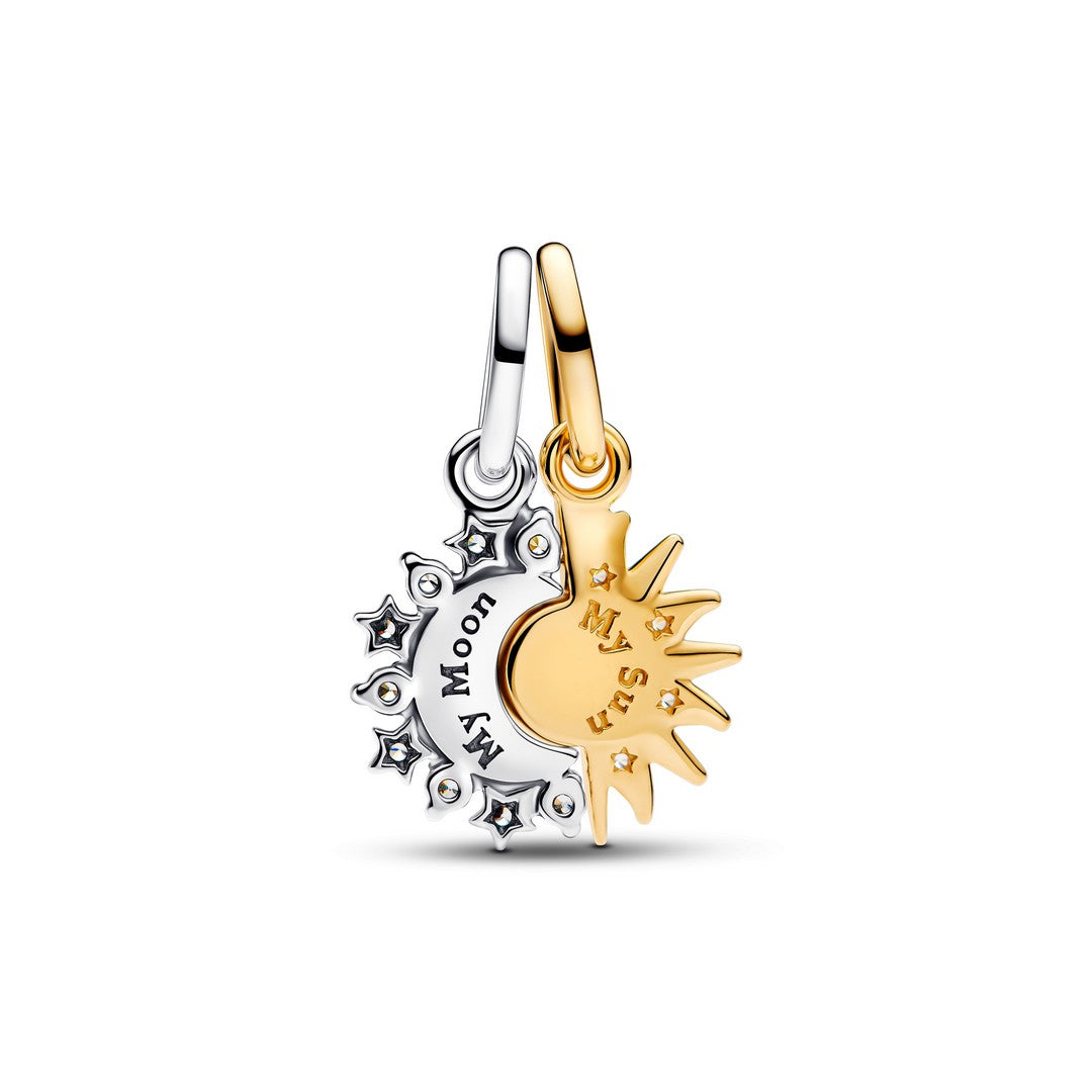 Charm Donna Pandora Pendente Sole e Luna Divisibile - 763585C01 - Gioielleria De Patto
