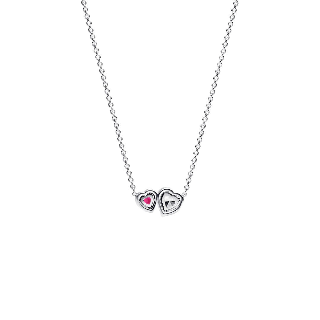 Collana Donna Pandora Doppi Cuori - 393632C01