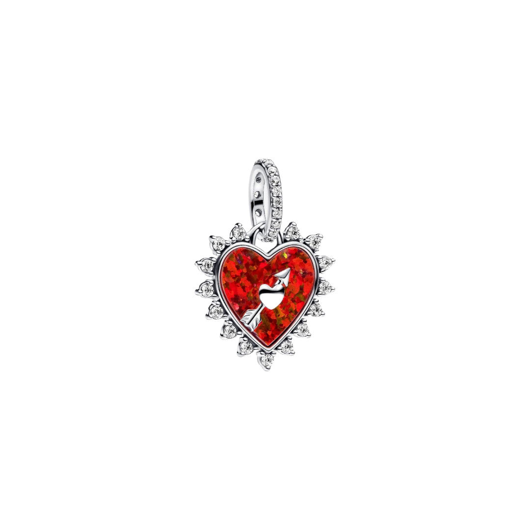 Pendente Donna Pandora Cuore Rosso con Freccia Grievole - 793667C01