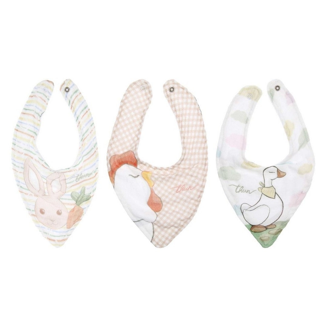 Thun Set 3 bavaglini in cotone Dolce Fattoria - T10259456P00