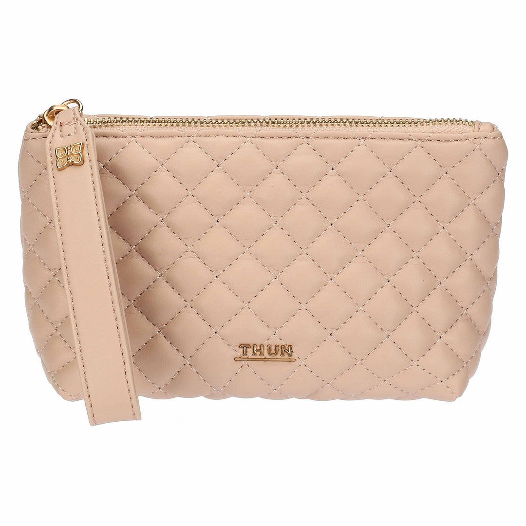 Thun Pochette in ecopelle trapuntata, rosa - T10273349P00