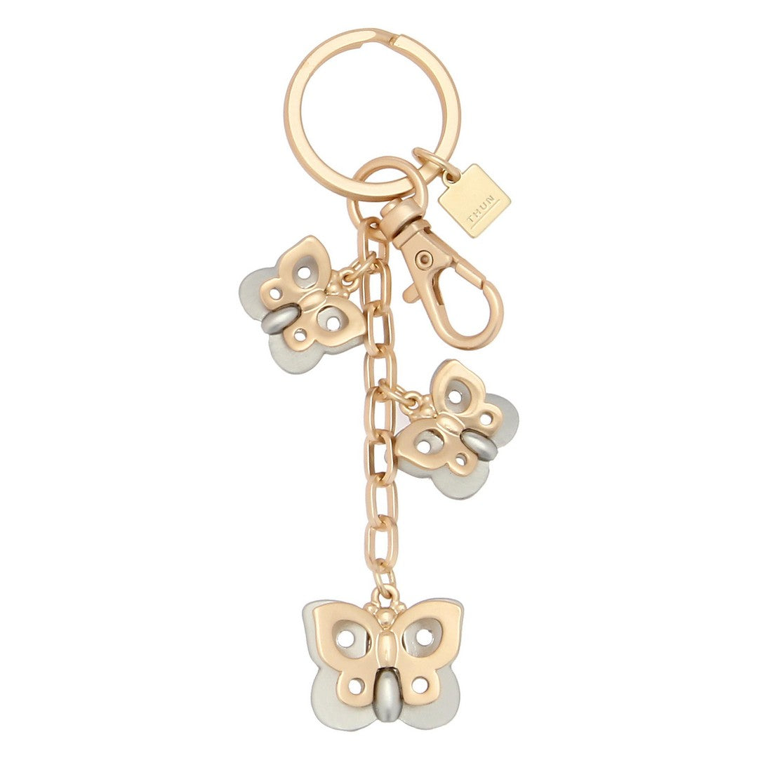 Thun Portachiavi in metallo 3 charms farfalle - T10455345P00