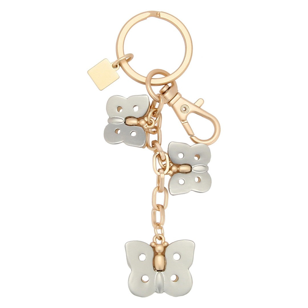 Thun Portachiavi in metallo 3 charms farfalle - T10455345P00
