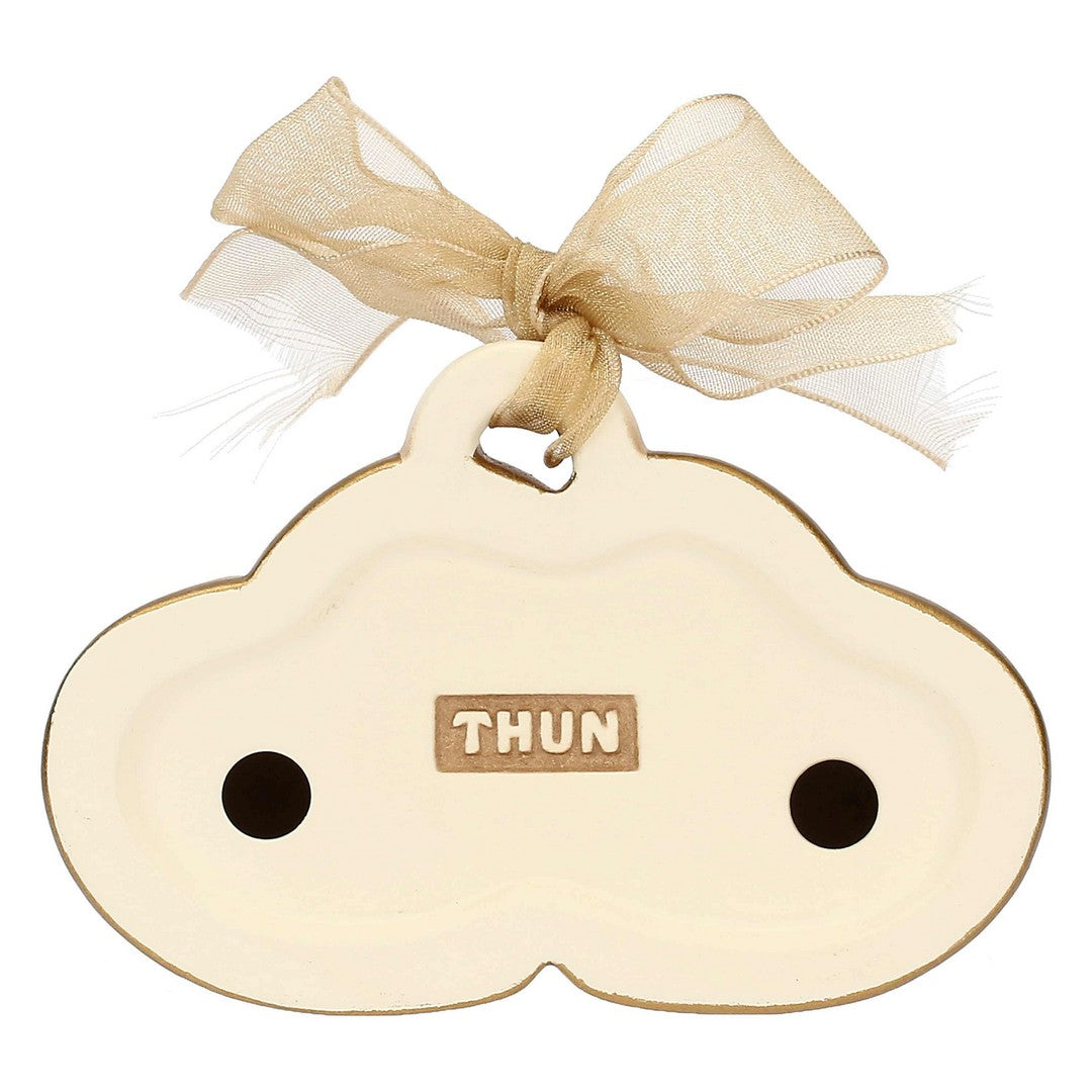 Thun Mini formella in ceramica coppia di cuori - T10073594A80B