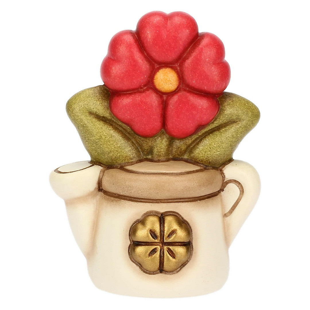 Thun Mini annaffiatoio in ceramica con primula - T10042338H90B