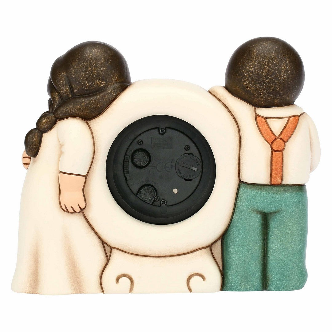 Thun Orologio da tavolo con sposini in ceramica - T10075224H90