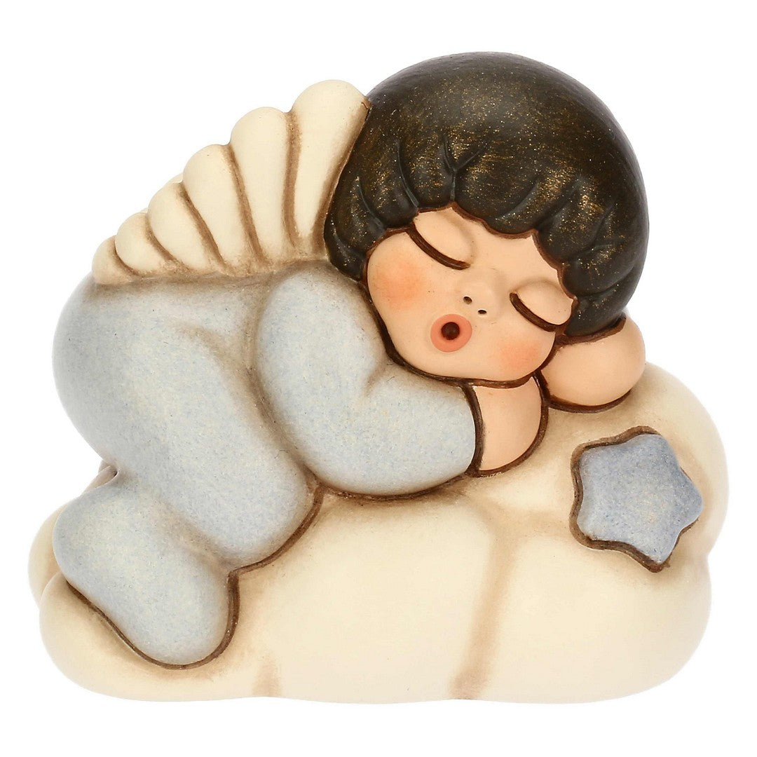 Thun Angelo azzurro in ceramica su nuvola - T10069288H98B