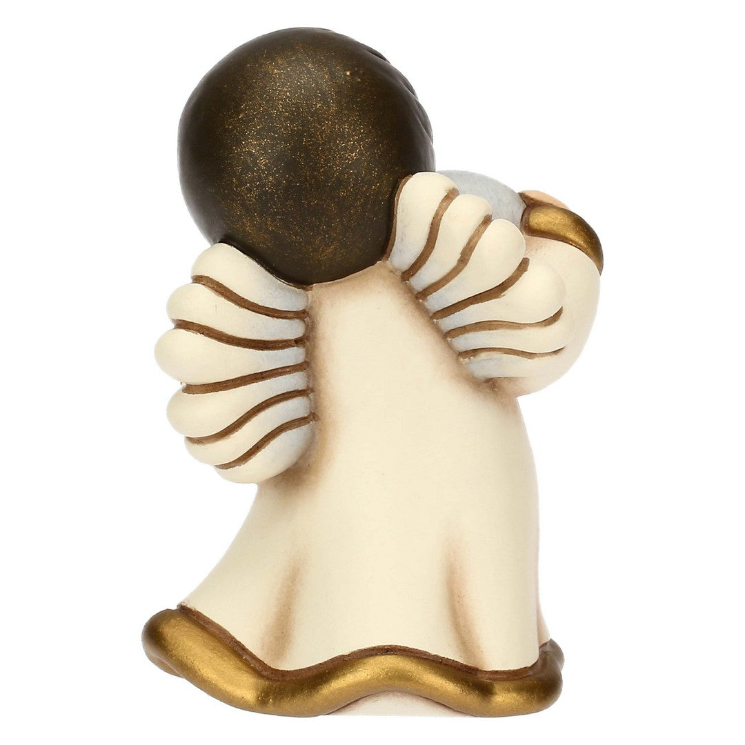 Thun Angelo in ceramica con cuore azzurro - T10050288H98B