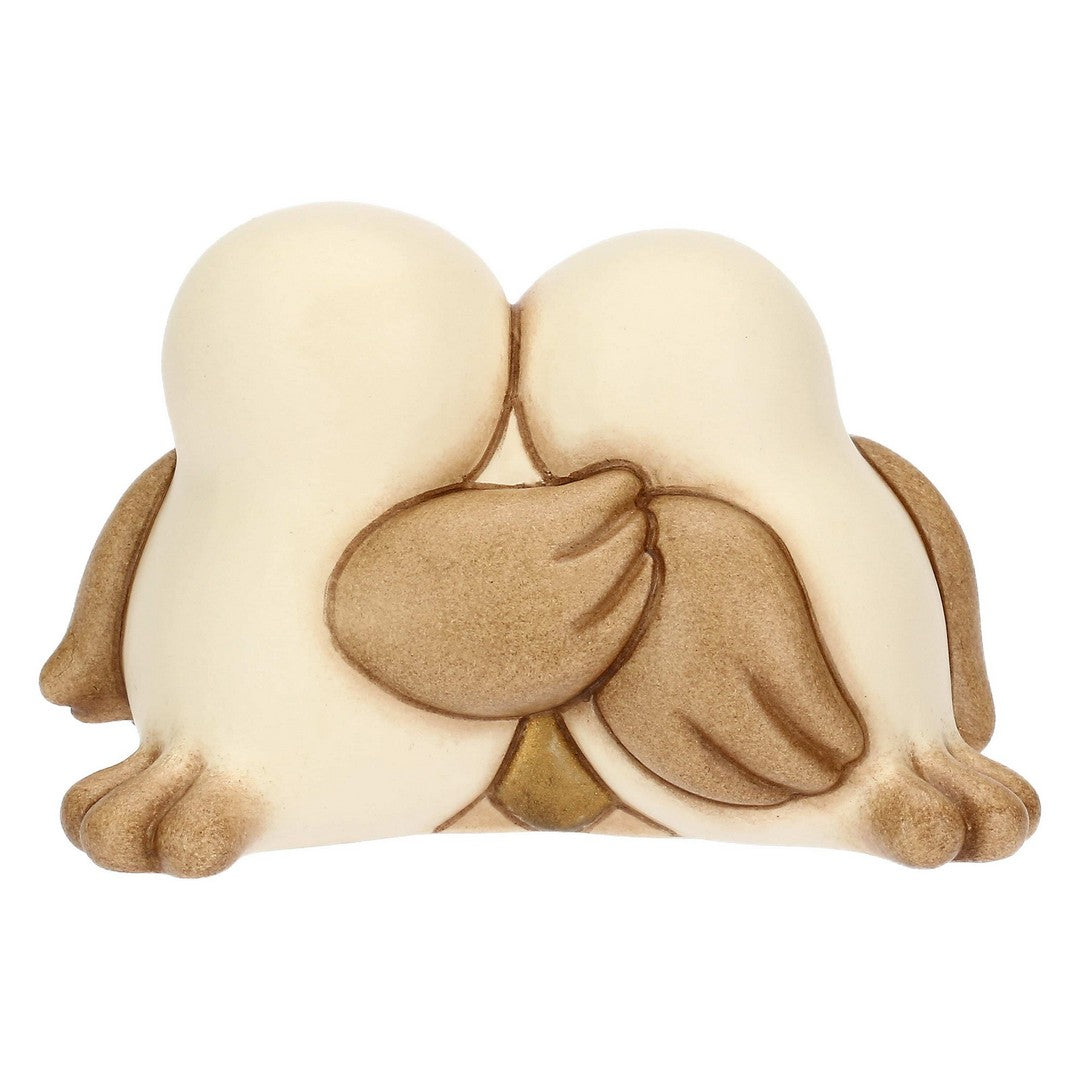 Thun Coppia passerotti in ceramica con cuore, mini - T10095272H90