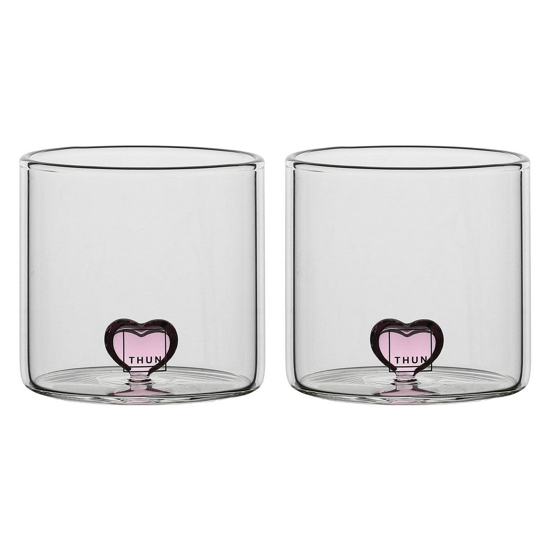 Thun Set 2 bicchierini in vetro con cuore - T10298116P00B