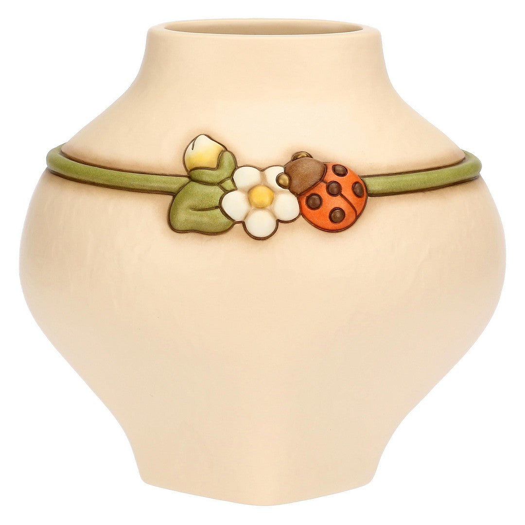 Thun Vaso in ceramica con coccinella Country Bloom, medio - T10104262H90