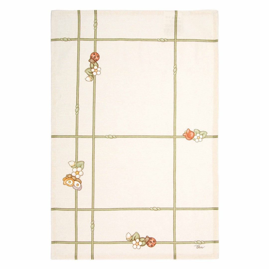Thun Set 4 strofinacci con scatola in legno Country Bloom - T10501377P00T