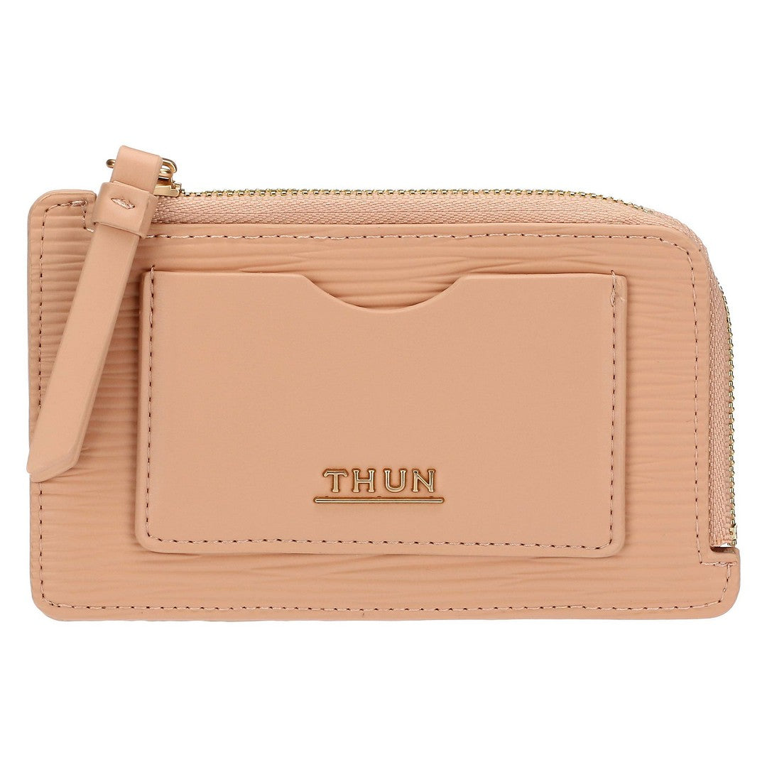 Thun Porta carte in ecopelle medio, rosa - T10277346P00