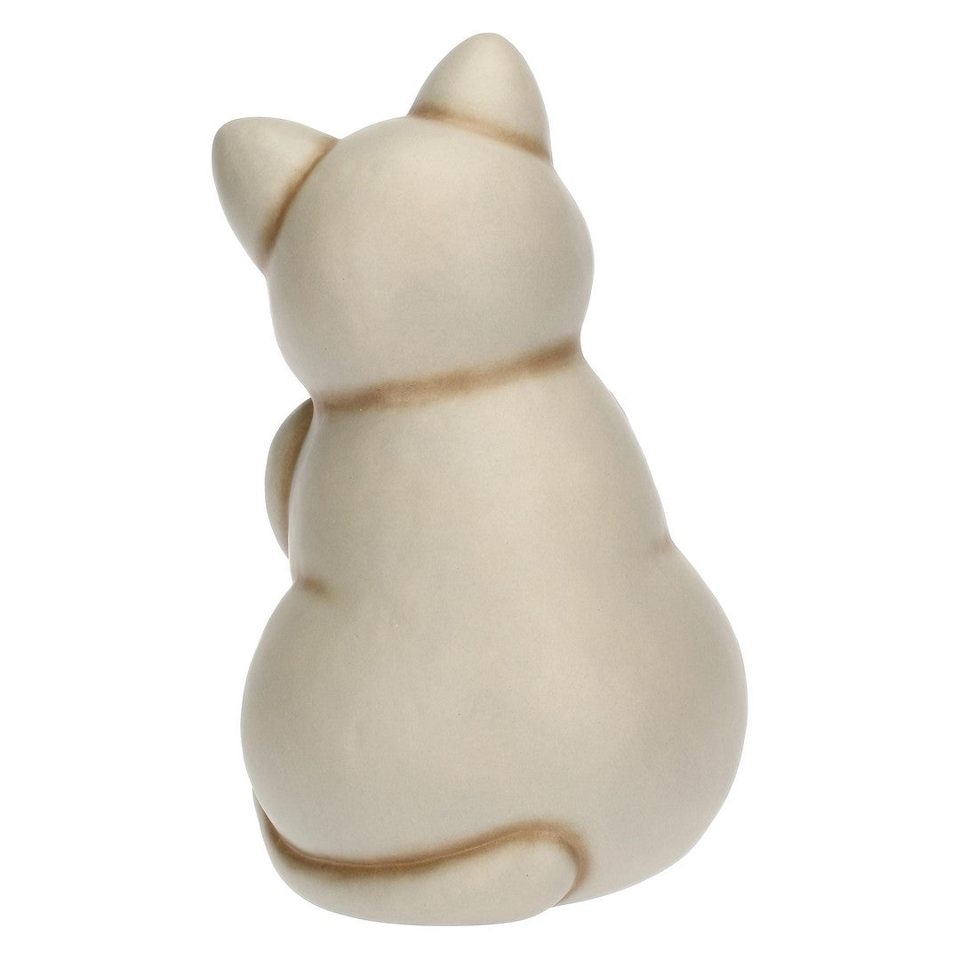 Thun Gatto Momi con fiocco in ceramica, grande - T10035276H90