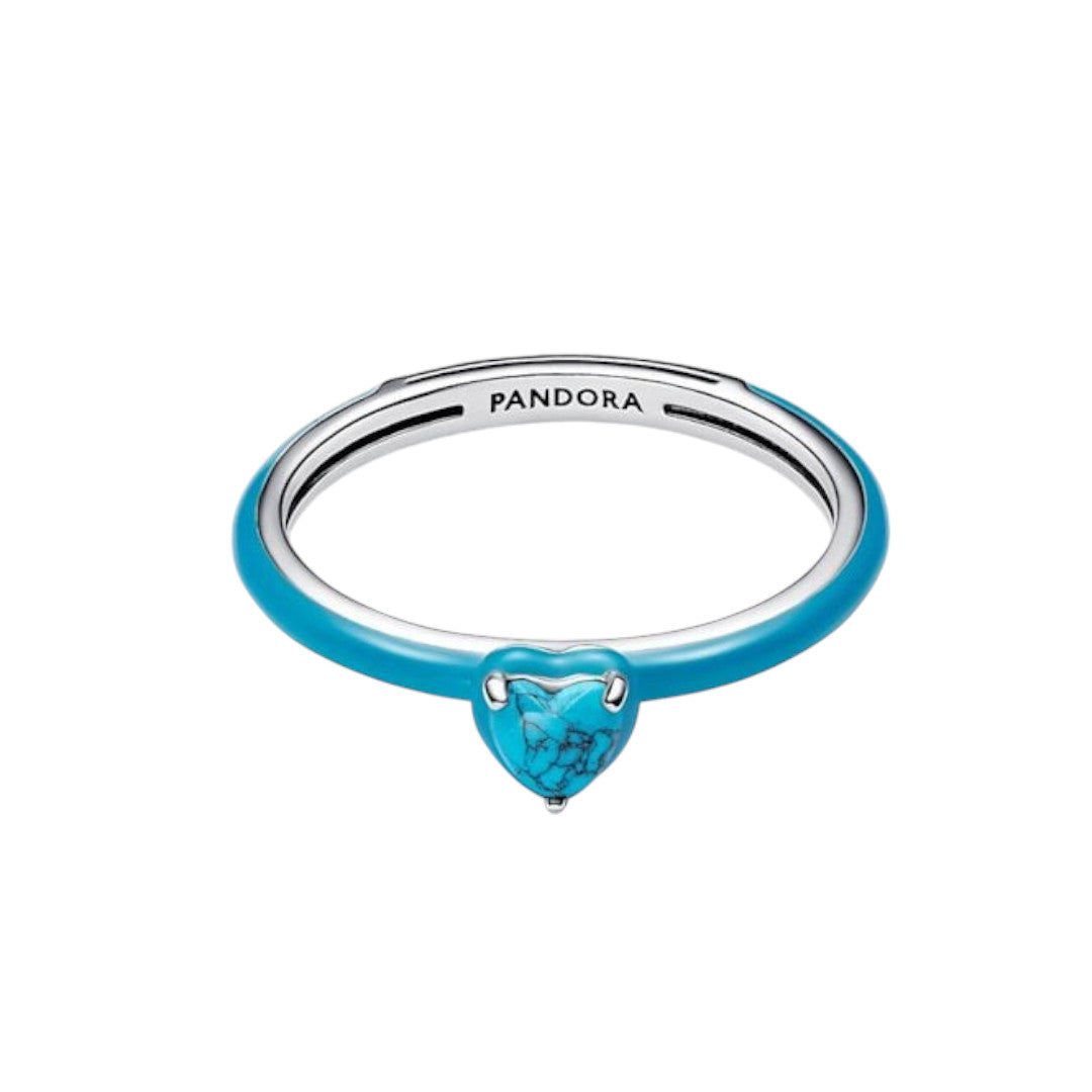 Anello Donna Pandora Turquoise Chakra Heart Pandora ME - 193828C01