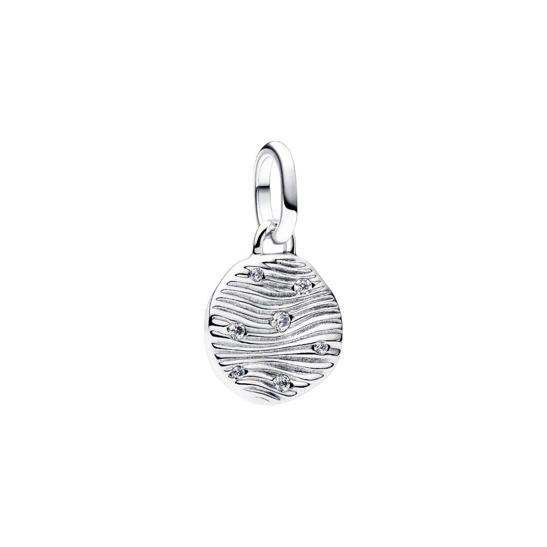 Pendente Donna Pandora Mini Medallion Onde da incidere Pandora ME - 793860C01