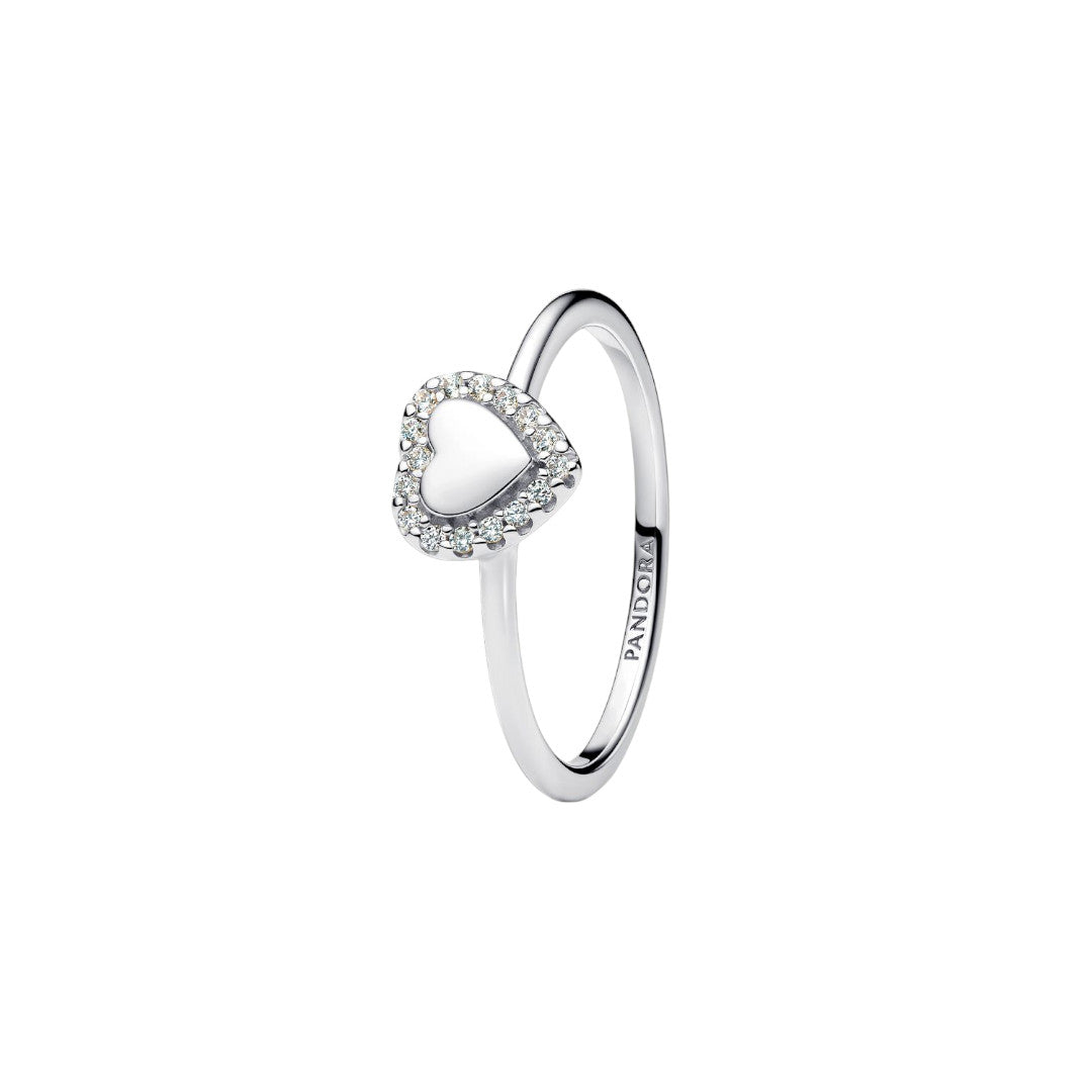 Anello Donna Pandora Cuore e Pavè da incidere - 193801C01