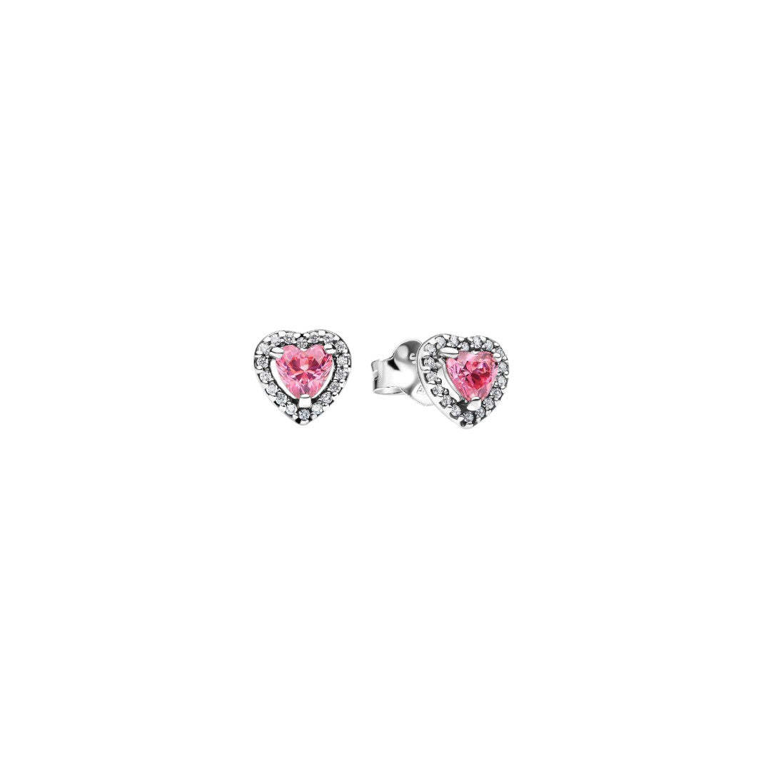 Orecchini Donna Pandora Cuori in Rilievo Rosa - 298427C02