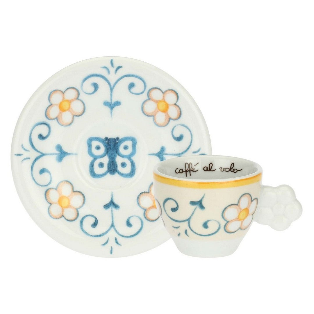 Thun Set 2 tazzine espresso e zuccheriera in porcellana Eolia - P5039P00