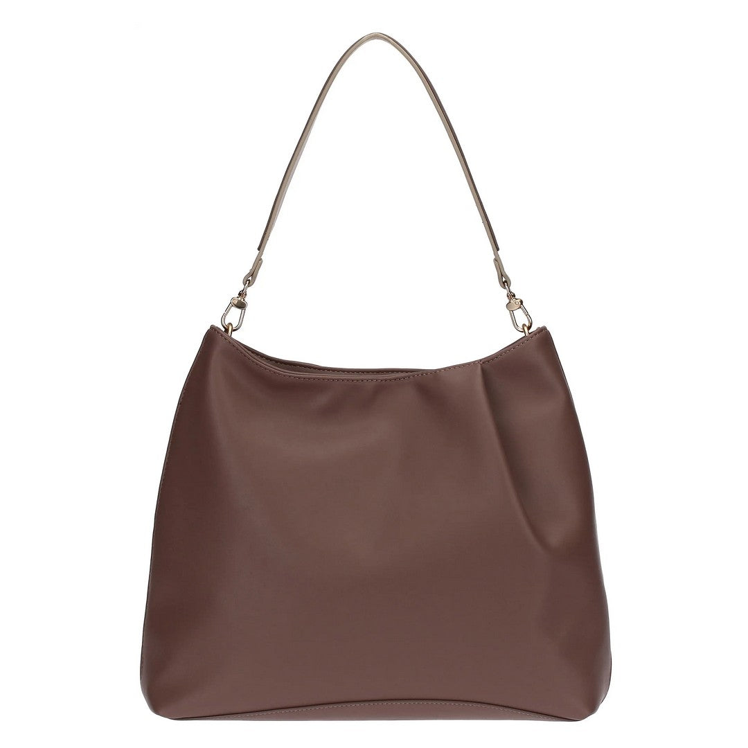 Thun Borsa a spalla in ecopelle malva, grande - T10719348P00