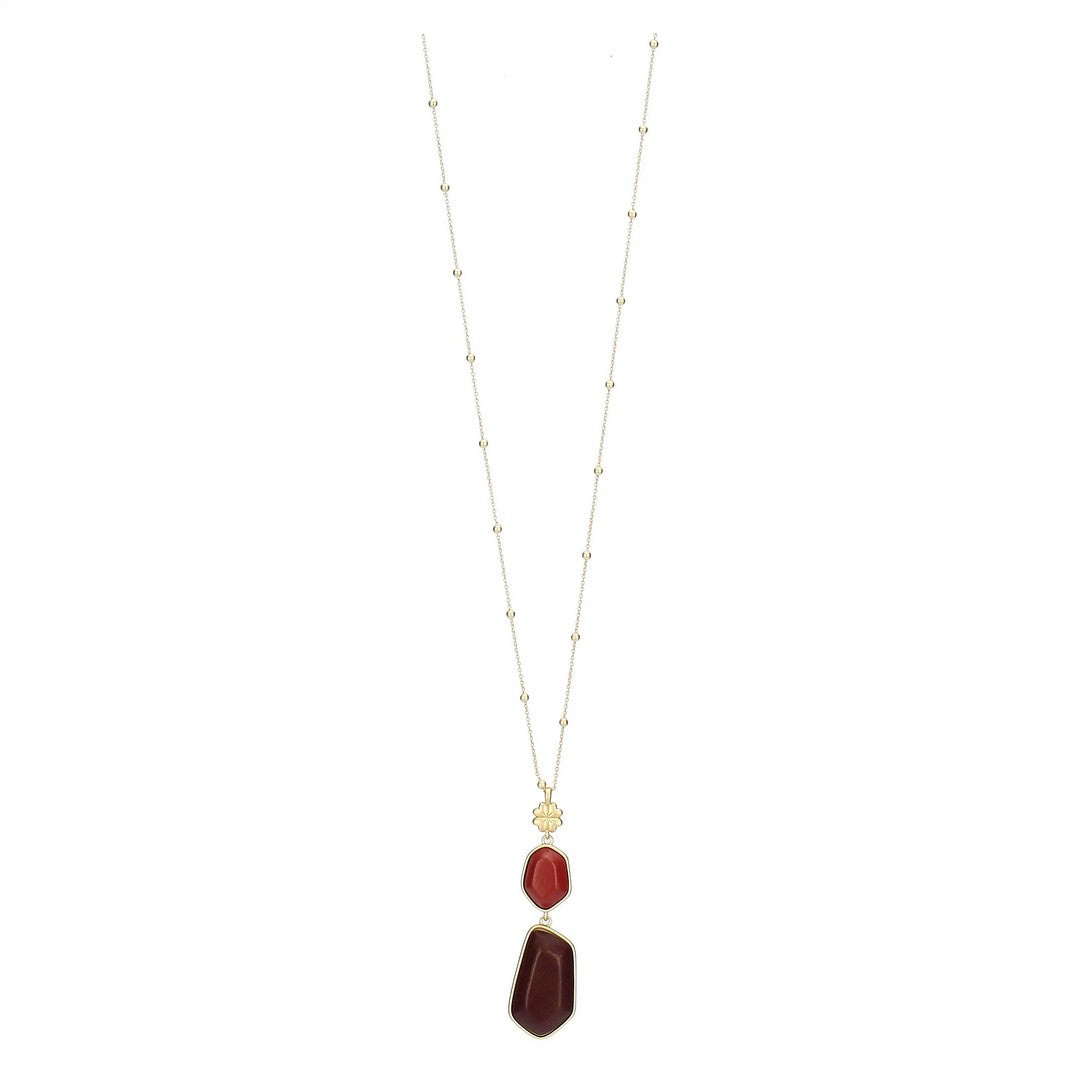 Thun Collana con pietre ceramiche e quadrifoglio - T10799210P00