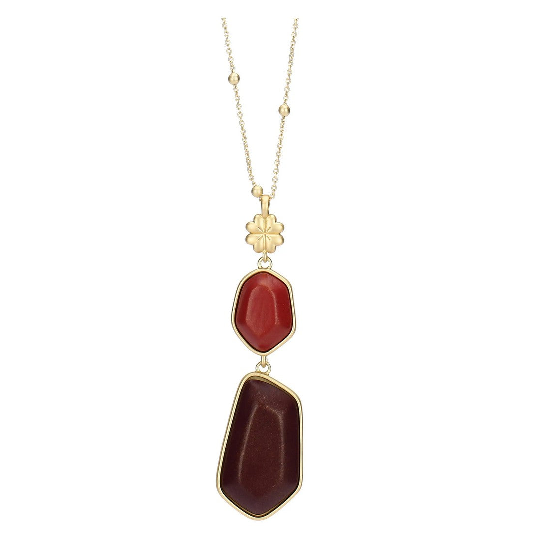Thun Collana con pietre ceramiche e quadrifoglio - T10799210P00