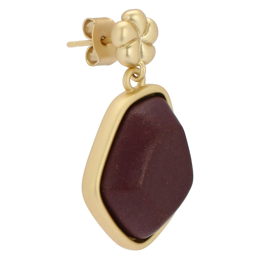 Thun Orecchini pendenti con pietra ceramica e fiore - T10790214P00