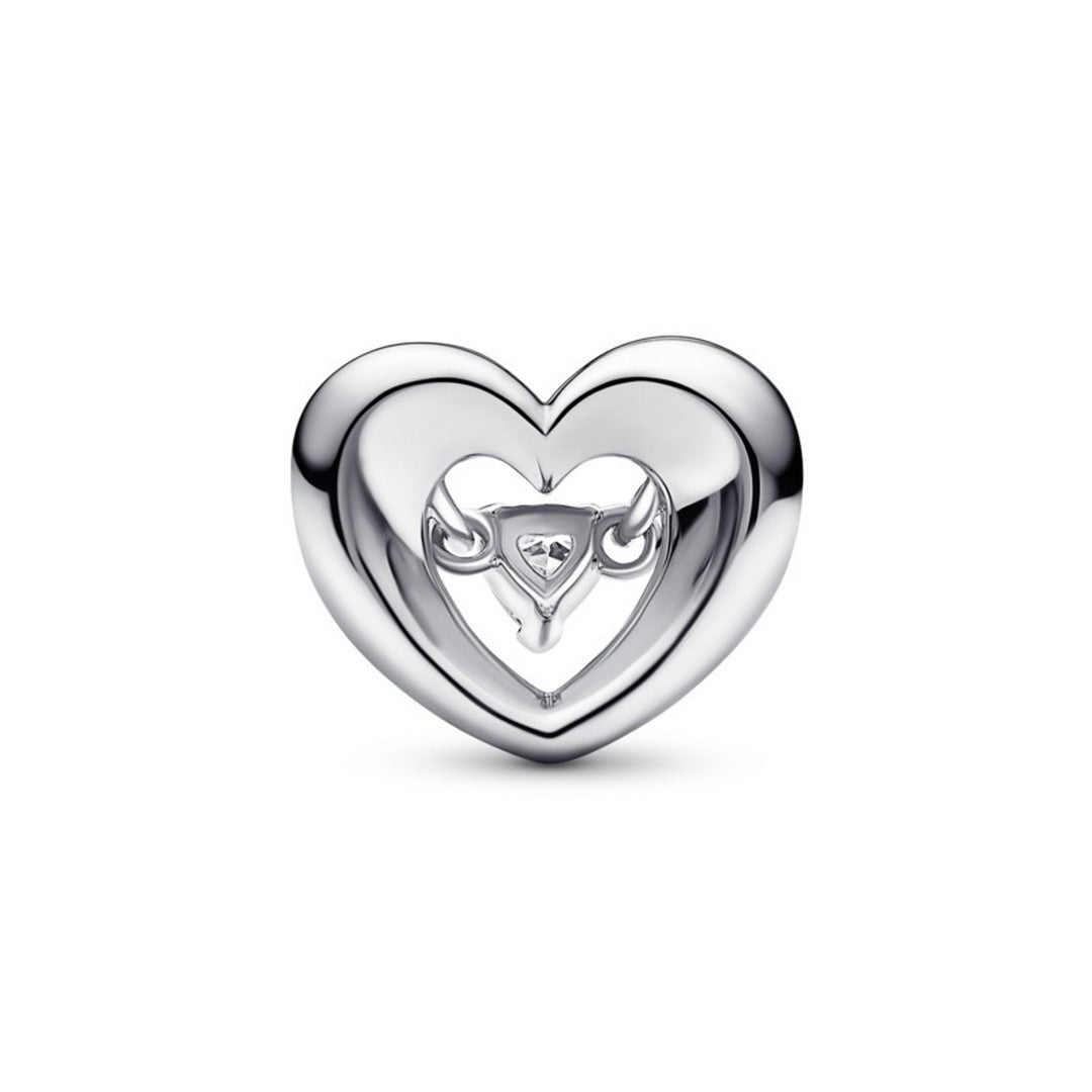 Charm Donna Pandora Cuore Splendente con Pietra - 792493C01 - Gioielleria De Patto