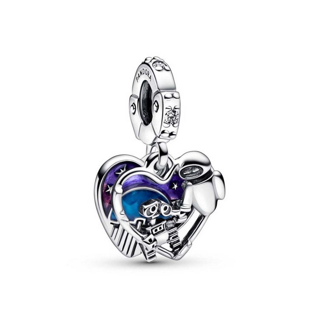 Pendente Donna Pandora Disney, Wall-E, a Cuore Eve e Wall-E - 792518C01 - Gioielleria De Patto