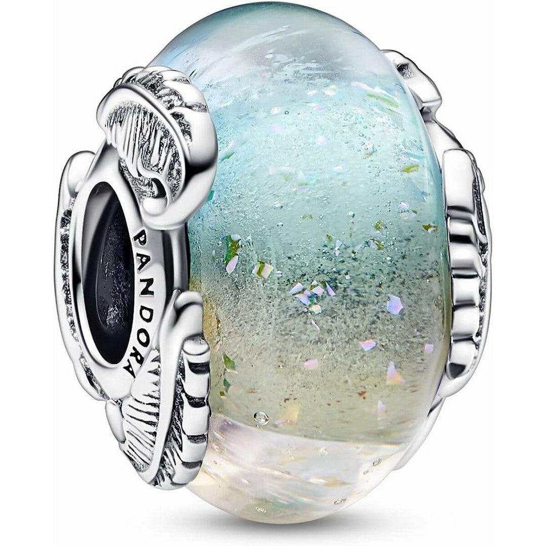 Charm Donna Pandora Vetro di Murano Cielo e Piume - 792577C00 - Gioielleria De Patto