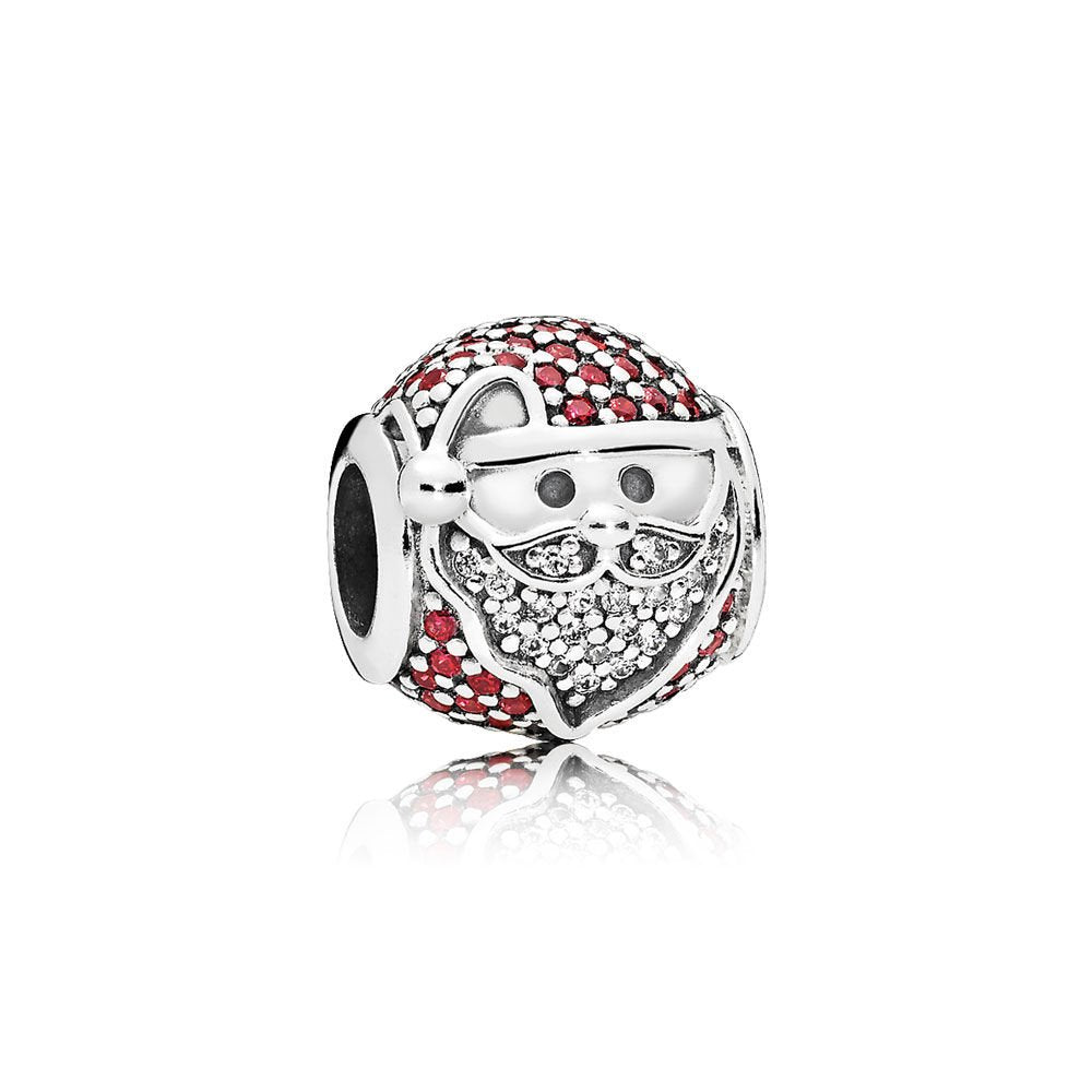 Charm Donna Pandora Babbo Natale Scintillante - 796385CZR - Gioielleria De Patto
