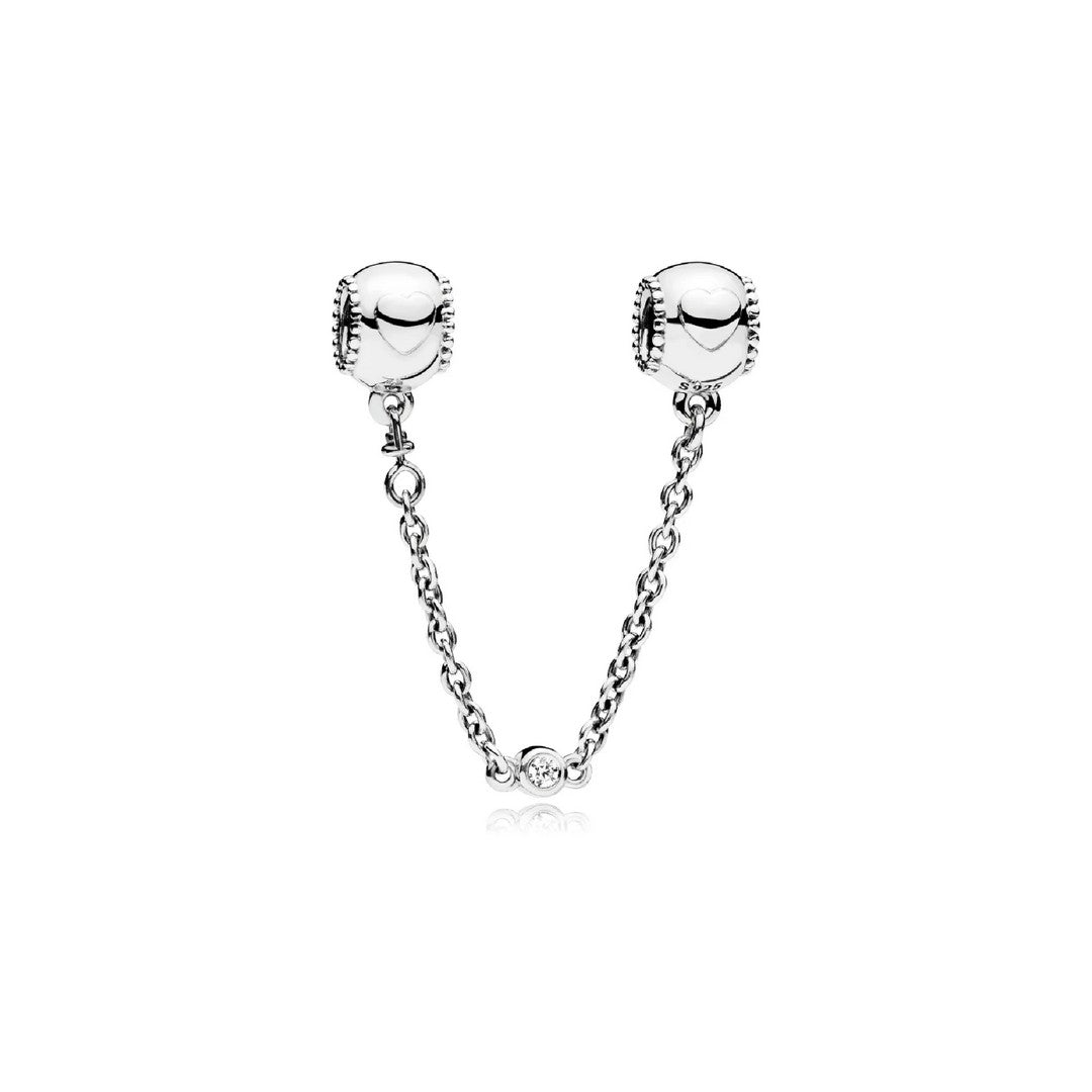 Pandora Catena di Sicurezza Cuori in Rilievo - 796457CZ - Gioielleria De Patto