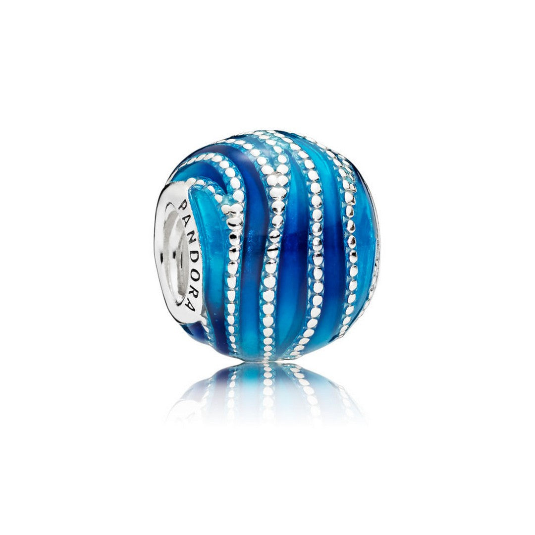 Charm Donna Pandora Onda Blu - 797012ENMX - Gioielleria De Patto