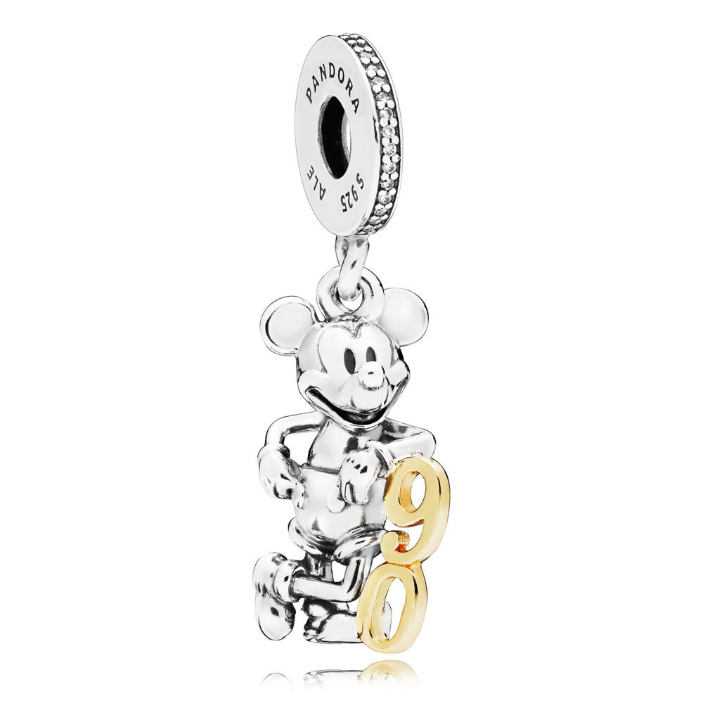 Charm Donna Pandora Disney, Novantesimo Compleanno di Mickey Mouse - 797497CZ - Gioielleria De Patto