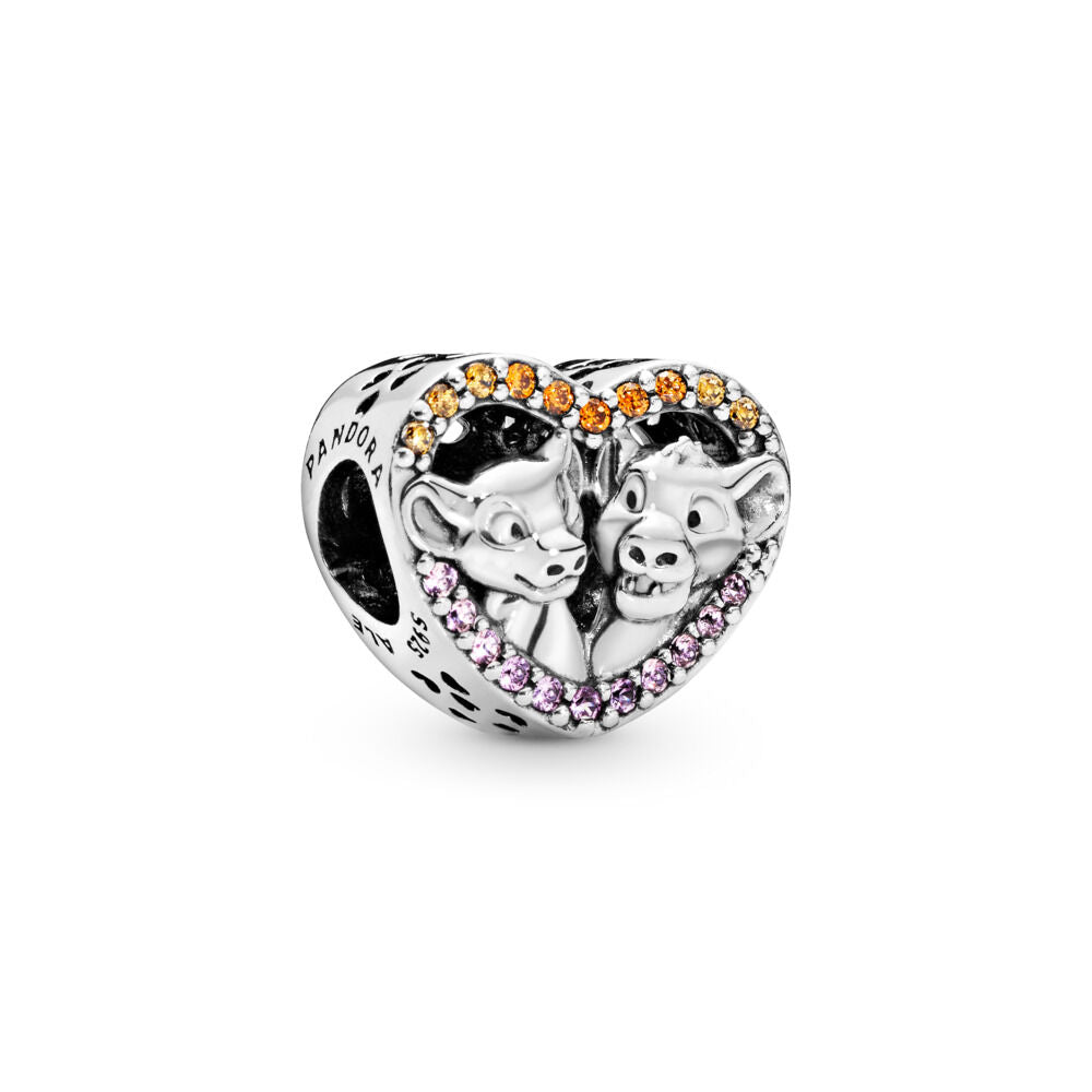 Charm Donna Pandora Disney, Cuore Scintillante di Simba e Nala - 798044NPRMX - Gioielleria De Patto