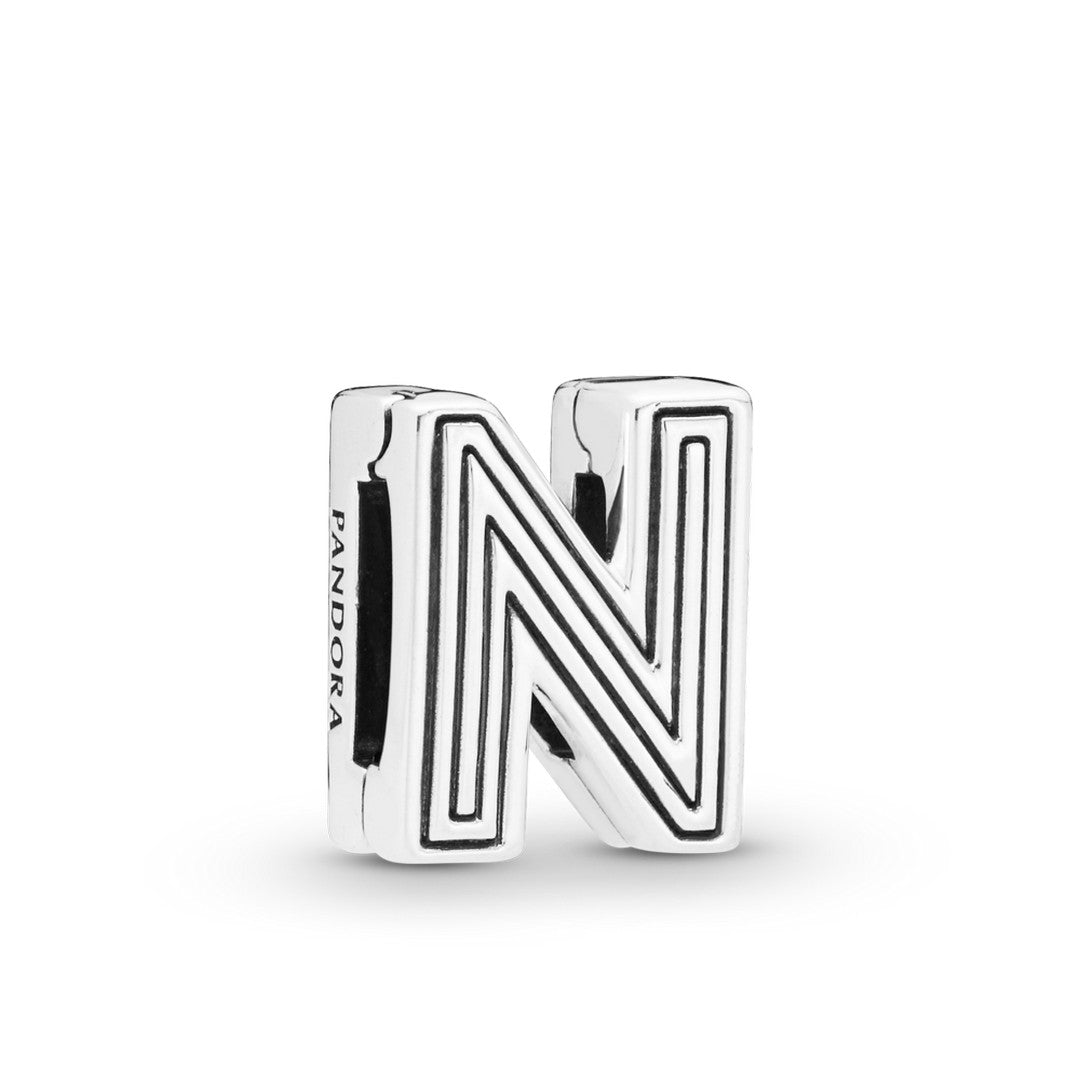 Charm Donna Pandora Lettera N Reflexions - 798210 - Gioielleria De Patto