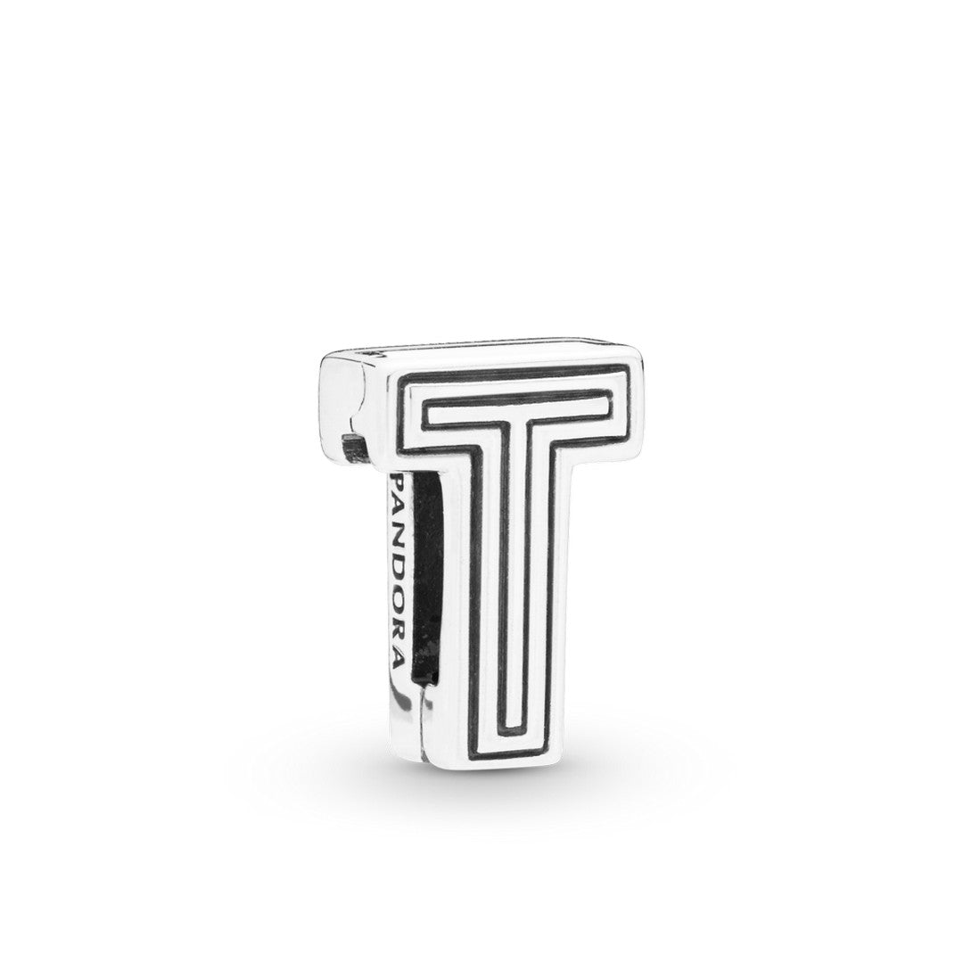 Charm Donna Pandora Lettera T Reflexions - 798216 - Gioielleria De Patto