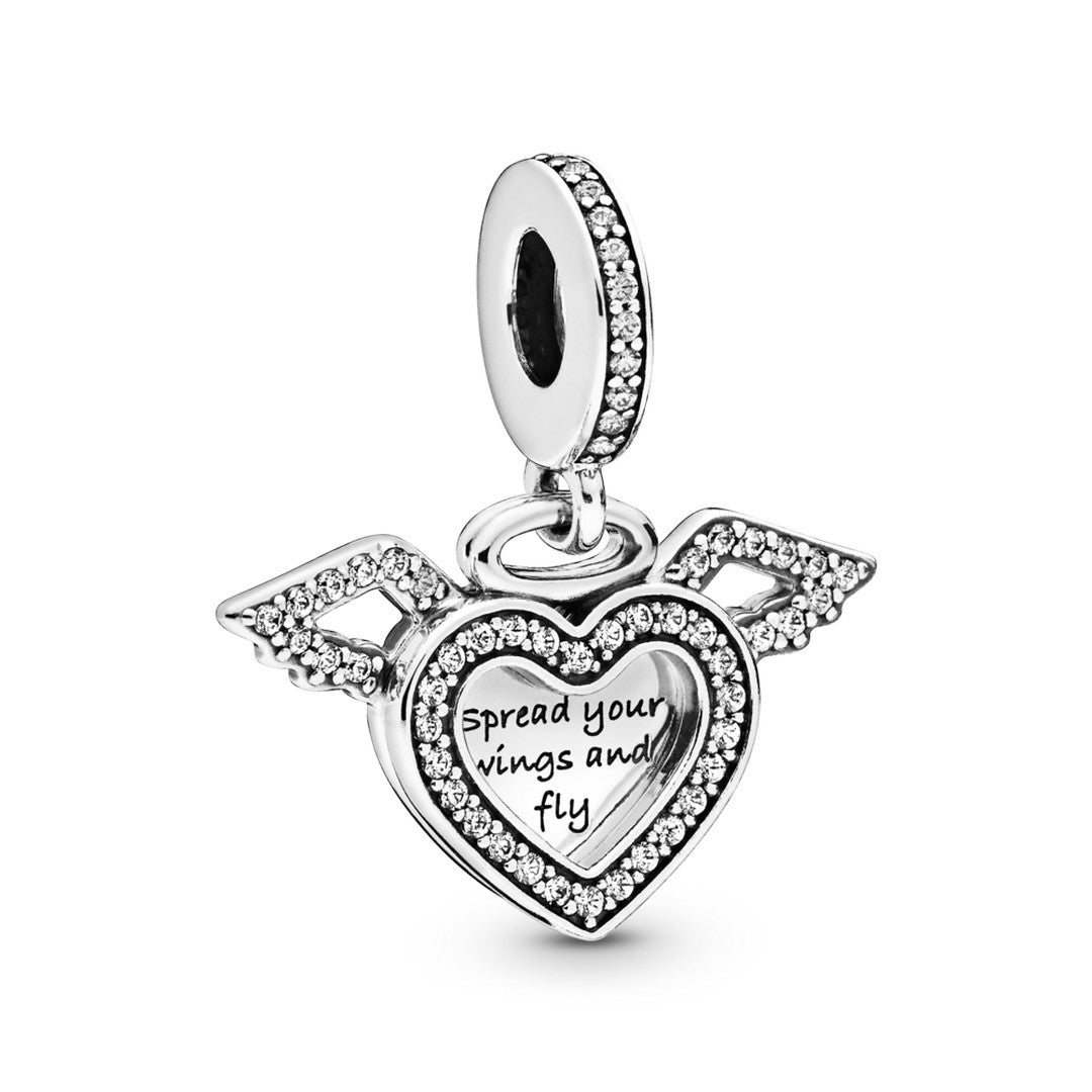 Pendente Donna Pandora Cuore e Ali d'Angelo - 798485C01 - Gioielleria De Patto