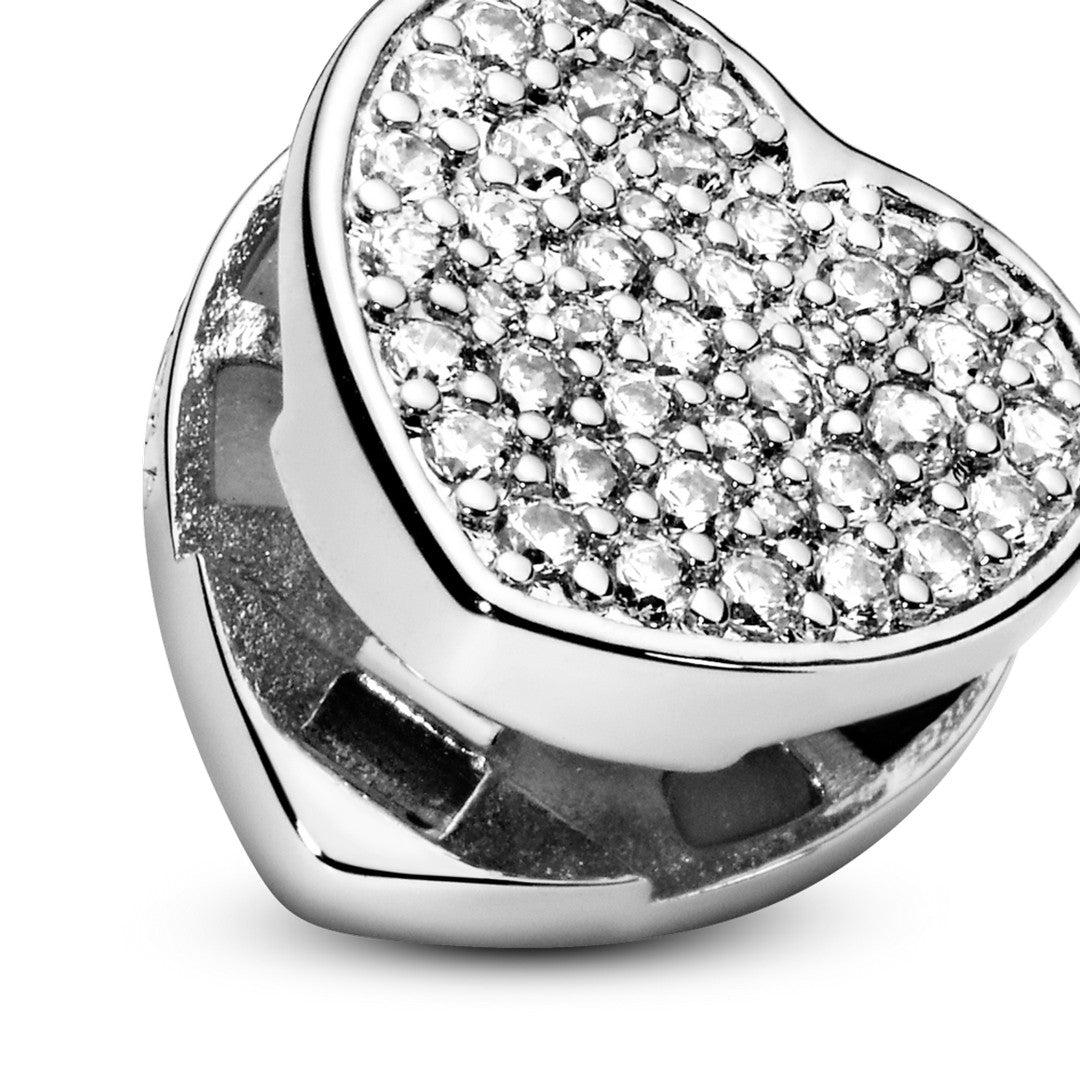 Charm Donna Pandora Cuore Pavè Reflexions - 798684C01 - Gioielleria De Patto