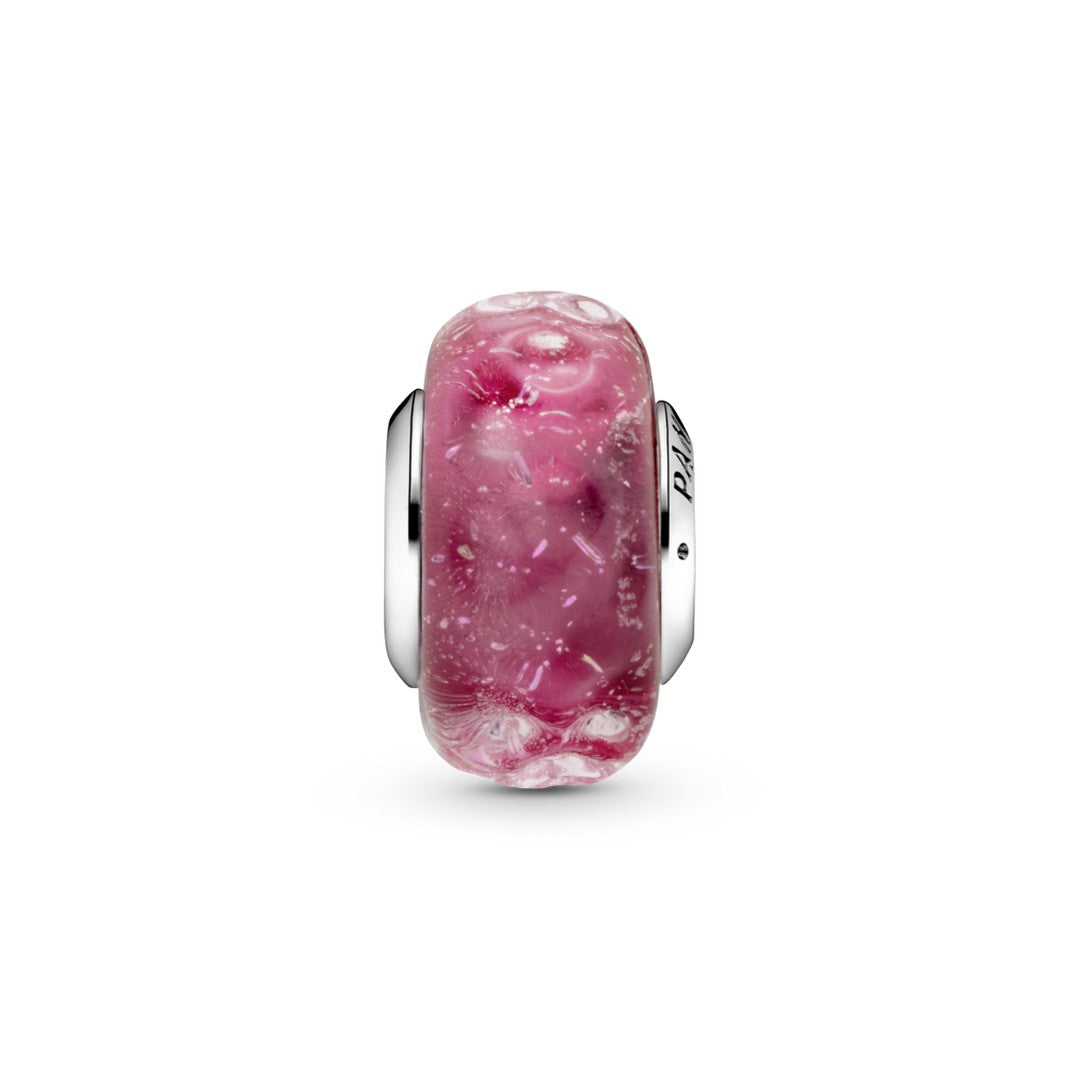 Charm Donna Pandora Vetro di Murano Fantasia Rosa - 798872C00 - Gioielleria De Patto